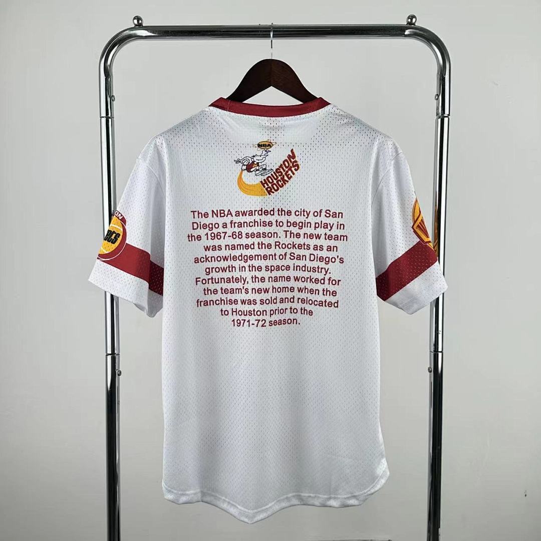 th Houston Rockets MN Retro Short sleeved T-shirt S-XXL7