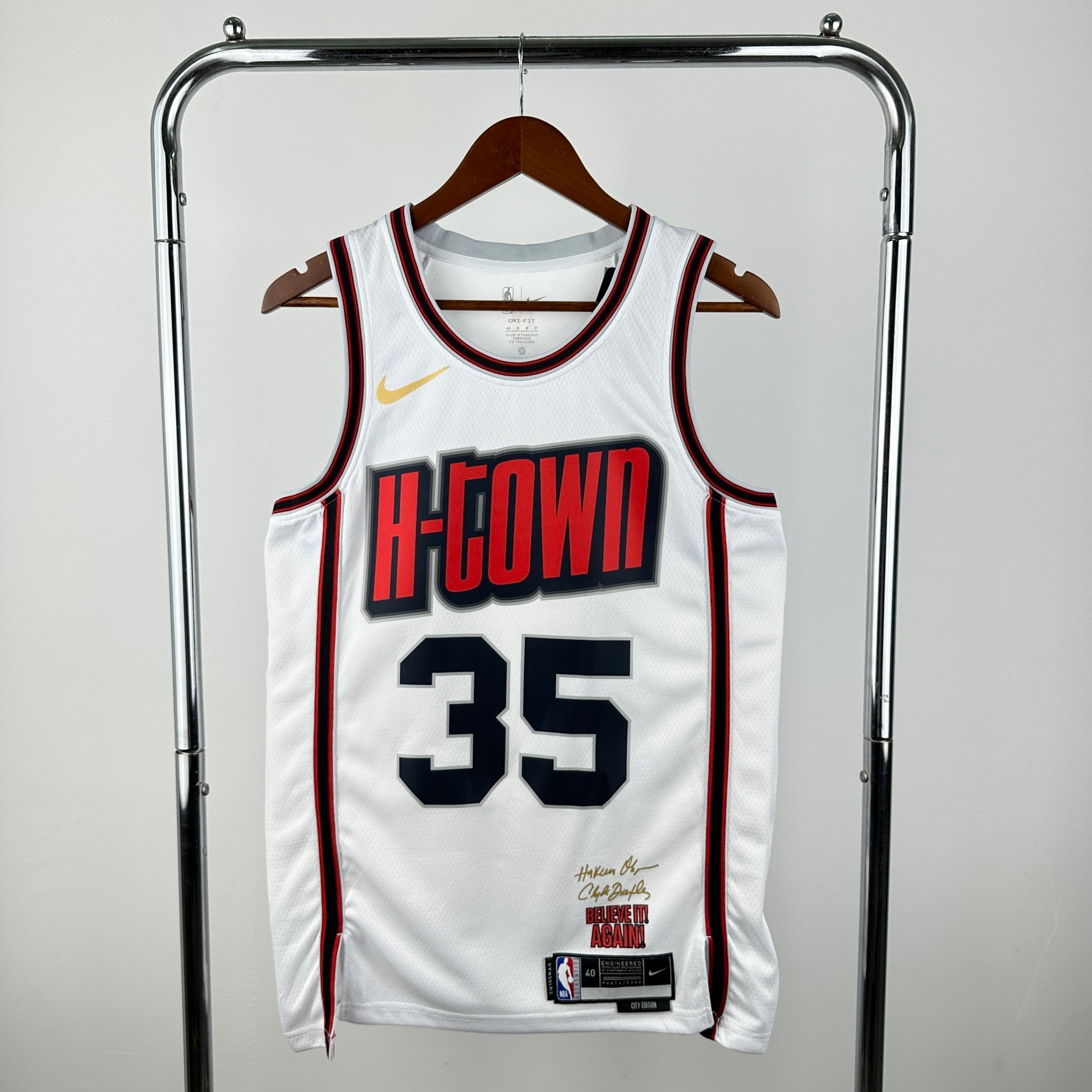 25th season Houston Rockets City Edition 35 # Durant S-XXL