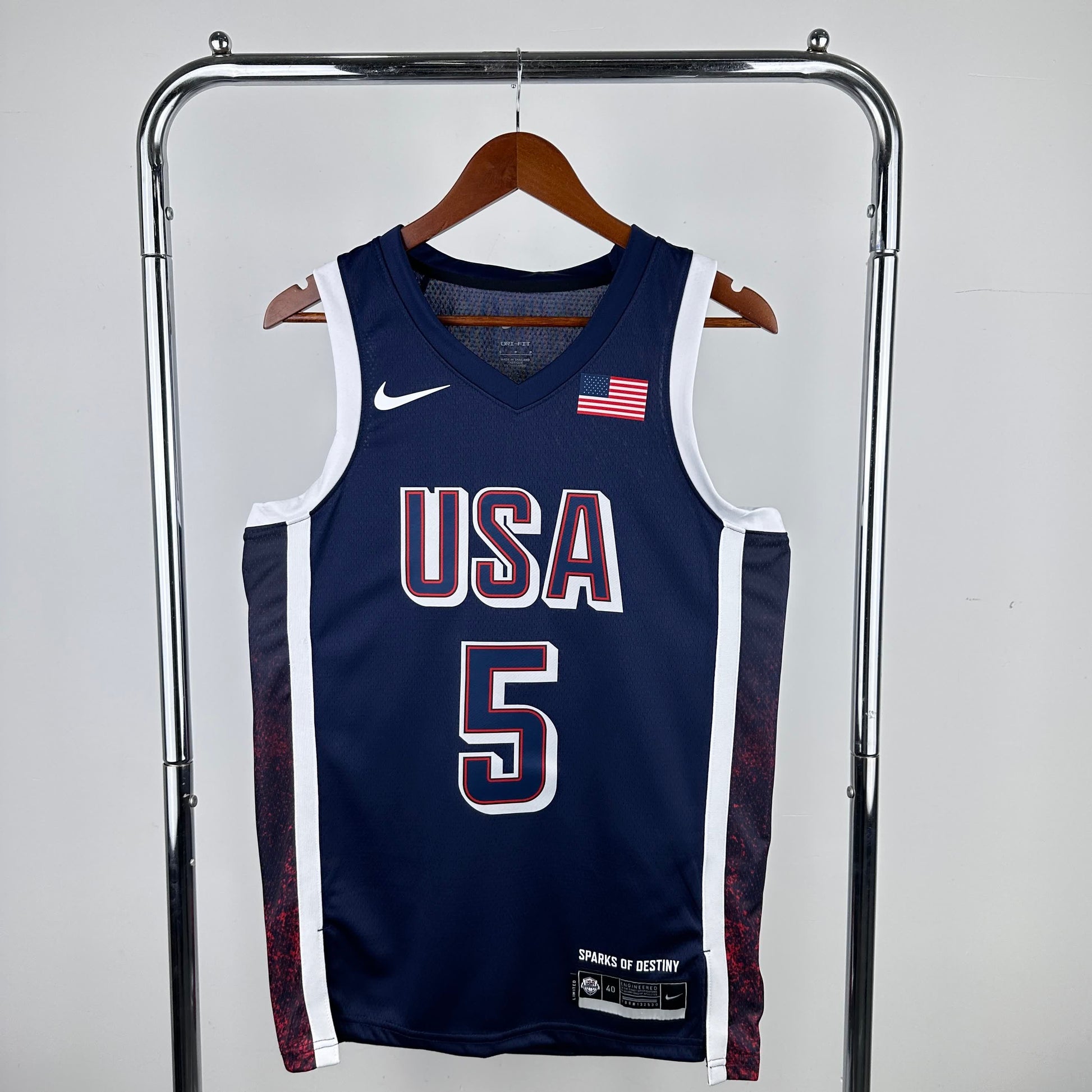 2024 Olympic Games US team navy blue 5 # Edwards