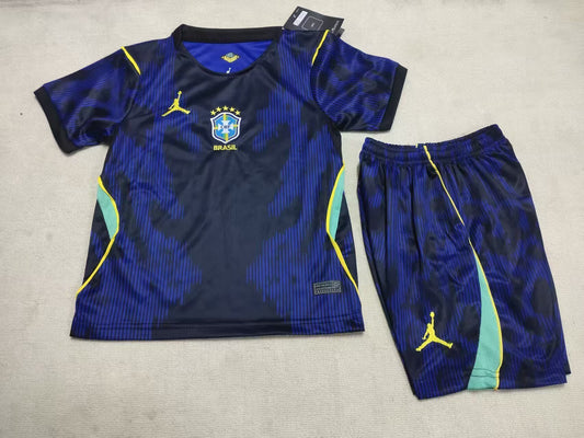 2026/27 Kids Brazil away Soccer Jersey&amp;Size 16-30