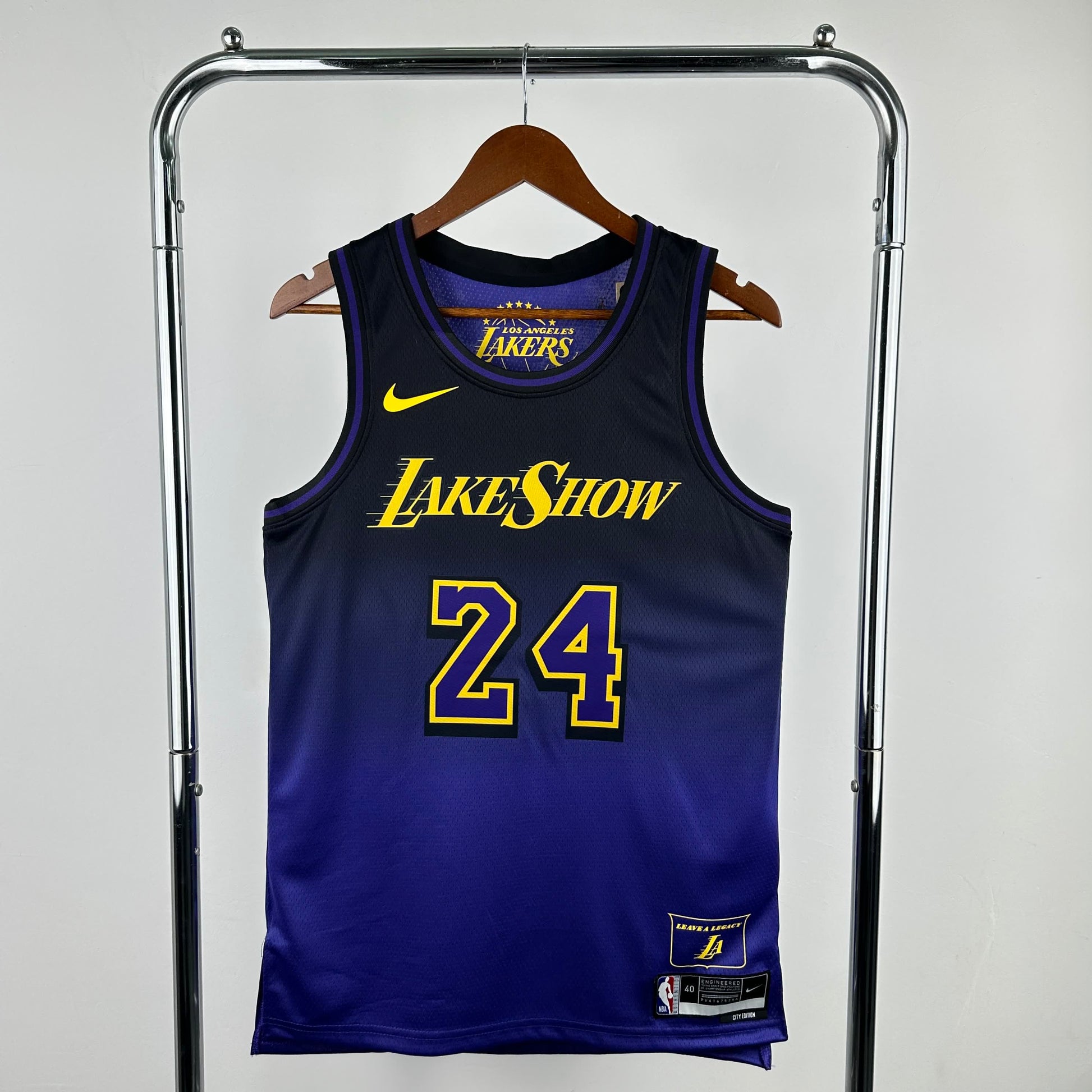 25th season Lakers City Edition 24 # Kobe