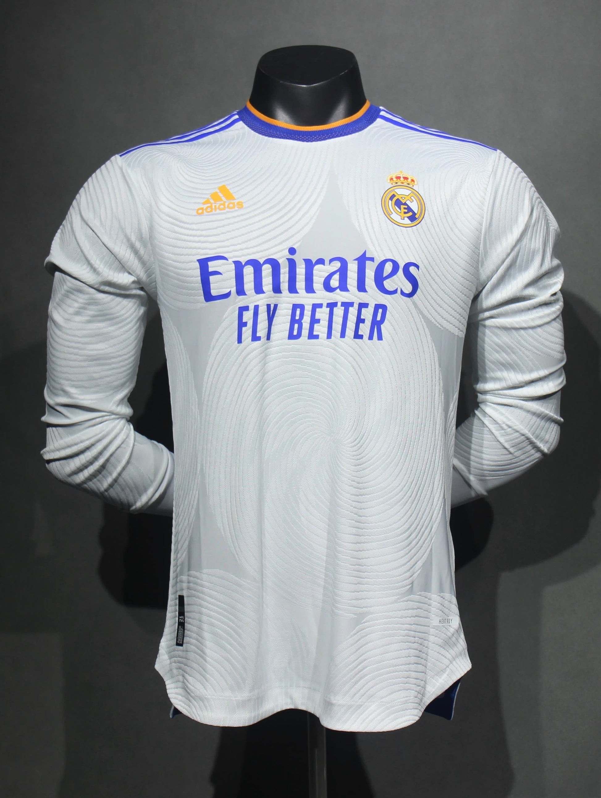 Retro 2021/22 Real Madrid Home Long Sleeve Player Edition S-3XL