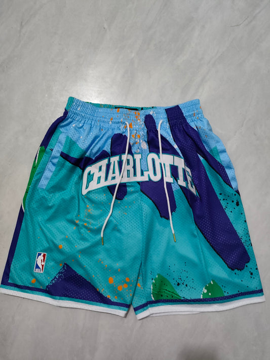 NBA Hornets Blue Swinging Pocket Shorts