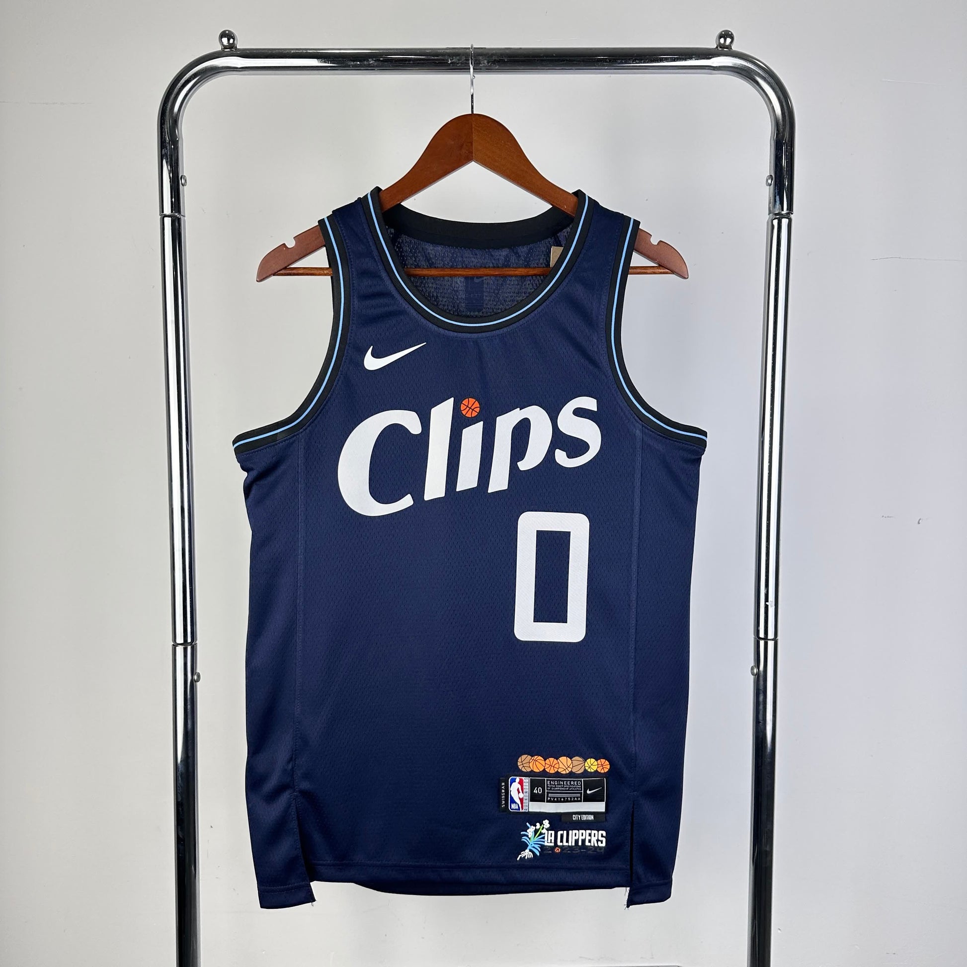 24 Season Clippers City Edition 0 # Westbrook