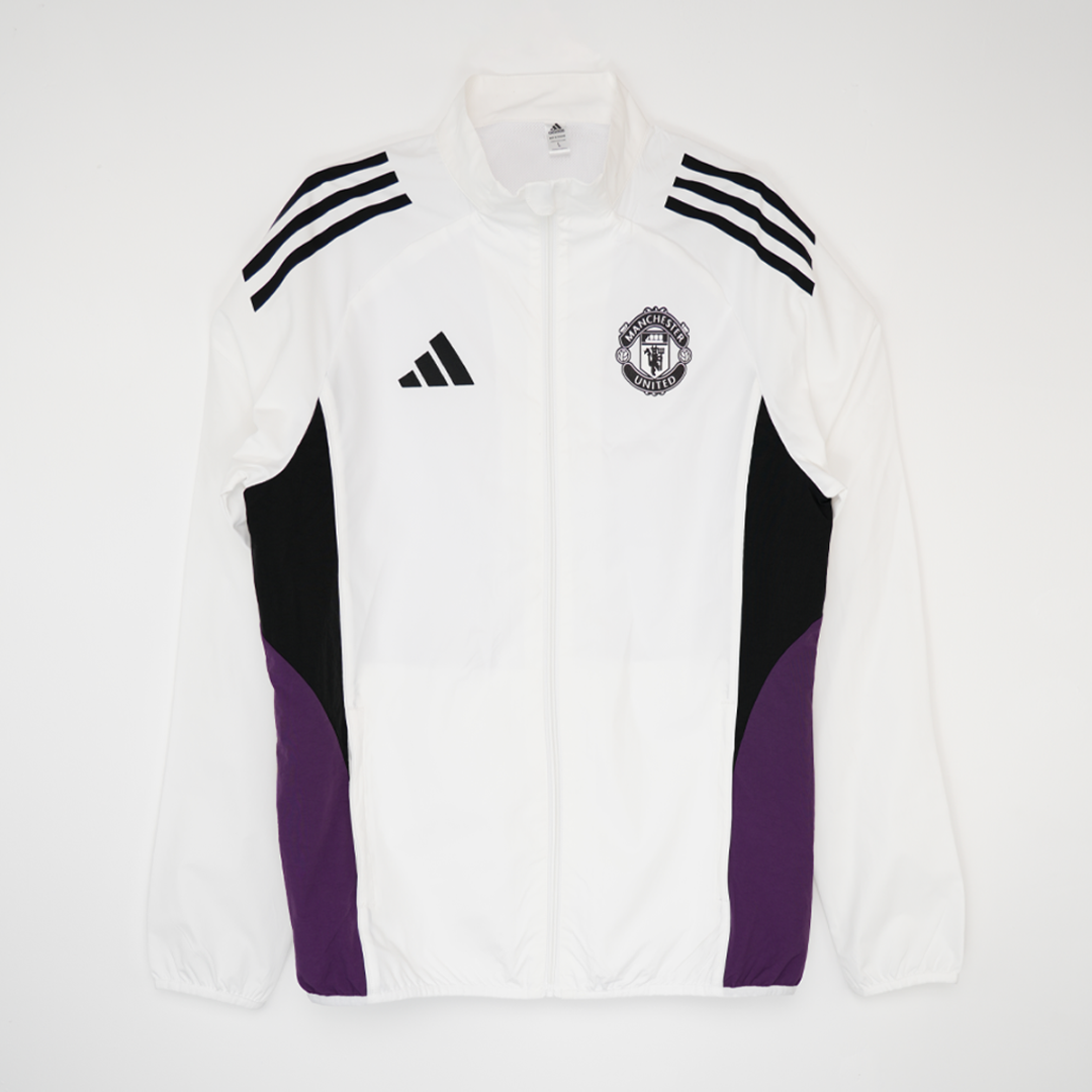 25/26 Manchester United White Windbreaker S-3XL