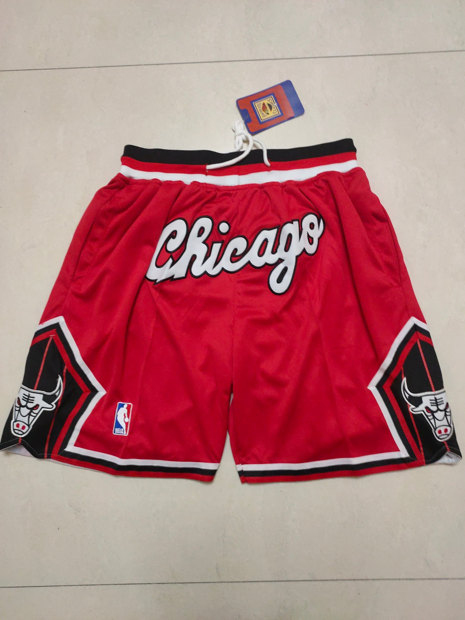 Bulls Red New City Edition Pocket Shorts