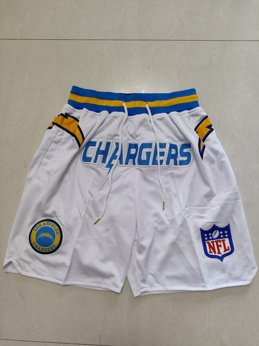 NFL San Diego Chargers White Pocket Shorts
