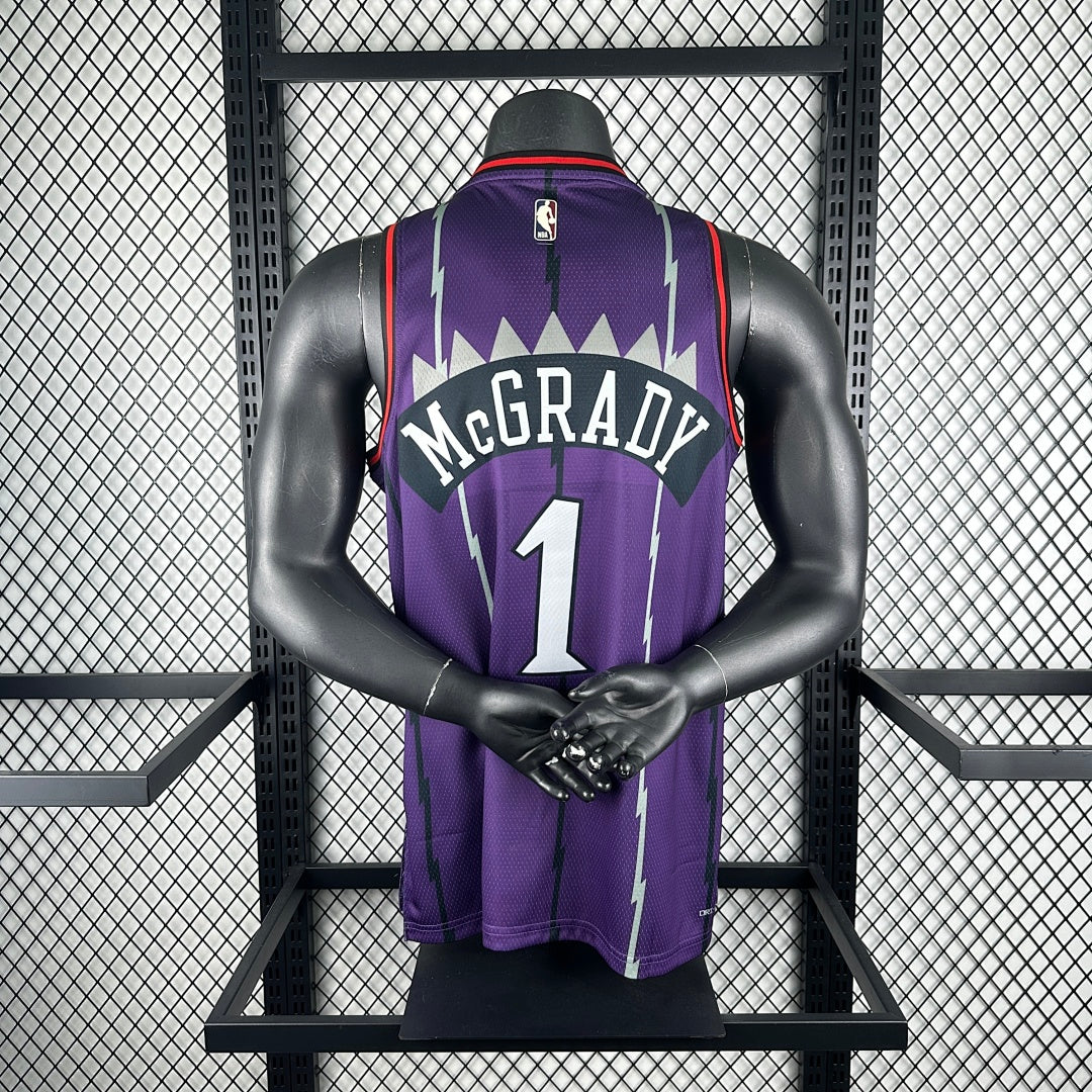 th season Raptors retro Purple 1#McGrady S-XXL6
