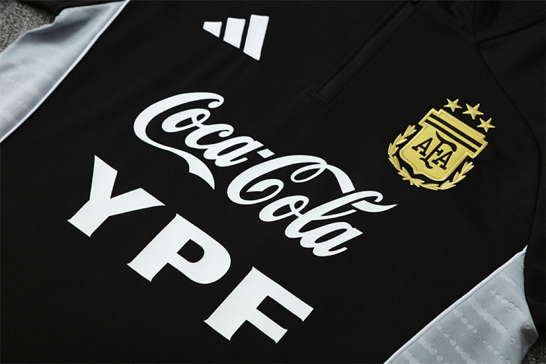 /26 Argentina Black Half Pull Training Suit (Adults&amp;Kids)7