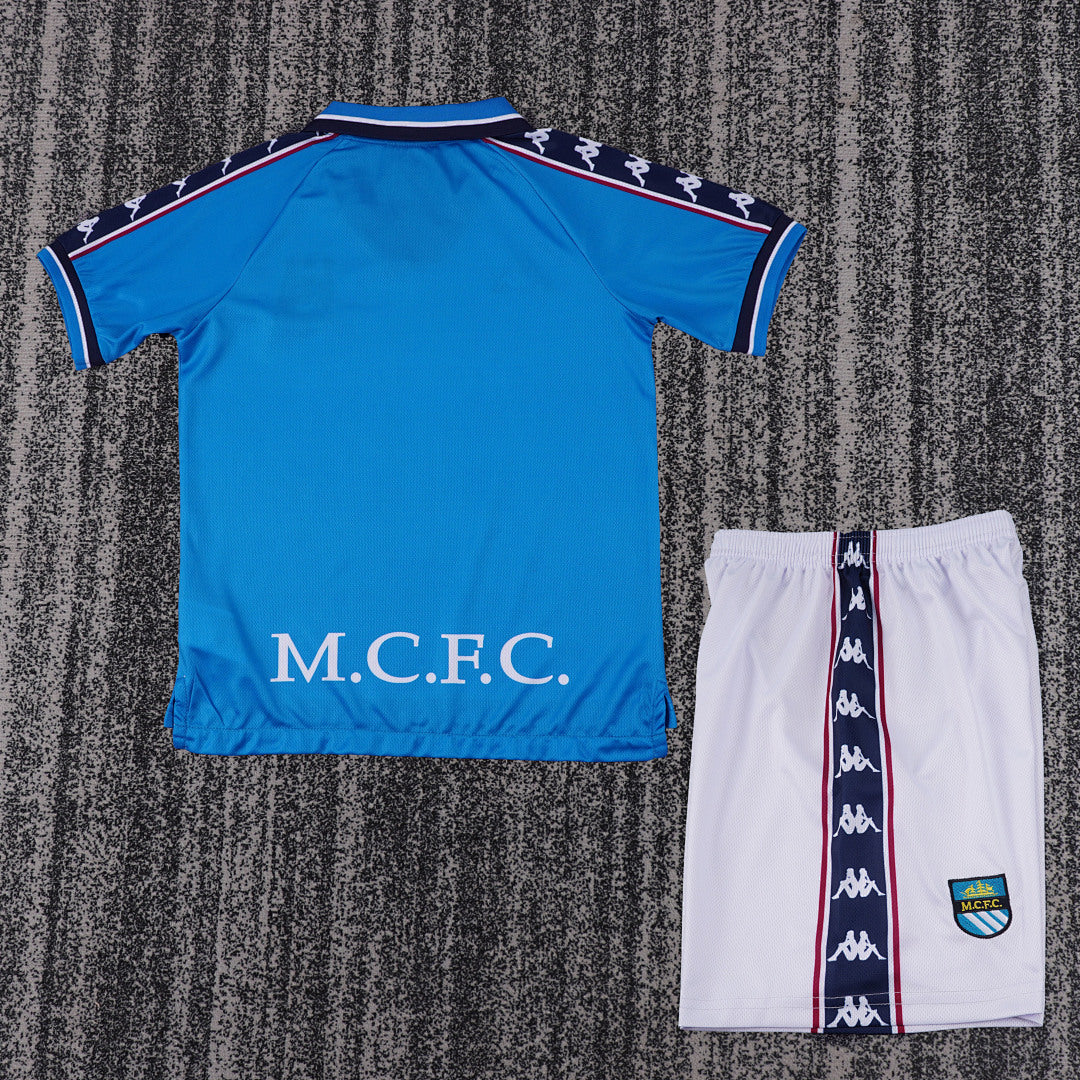 Retro Kids 1997/98 Manchester City Home Football Shirt&amp;Size16-287