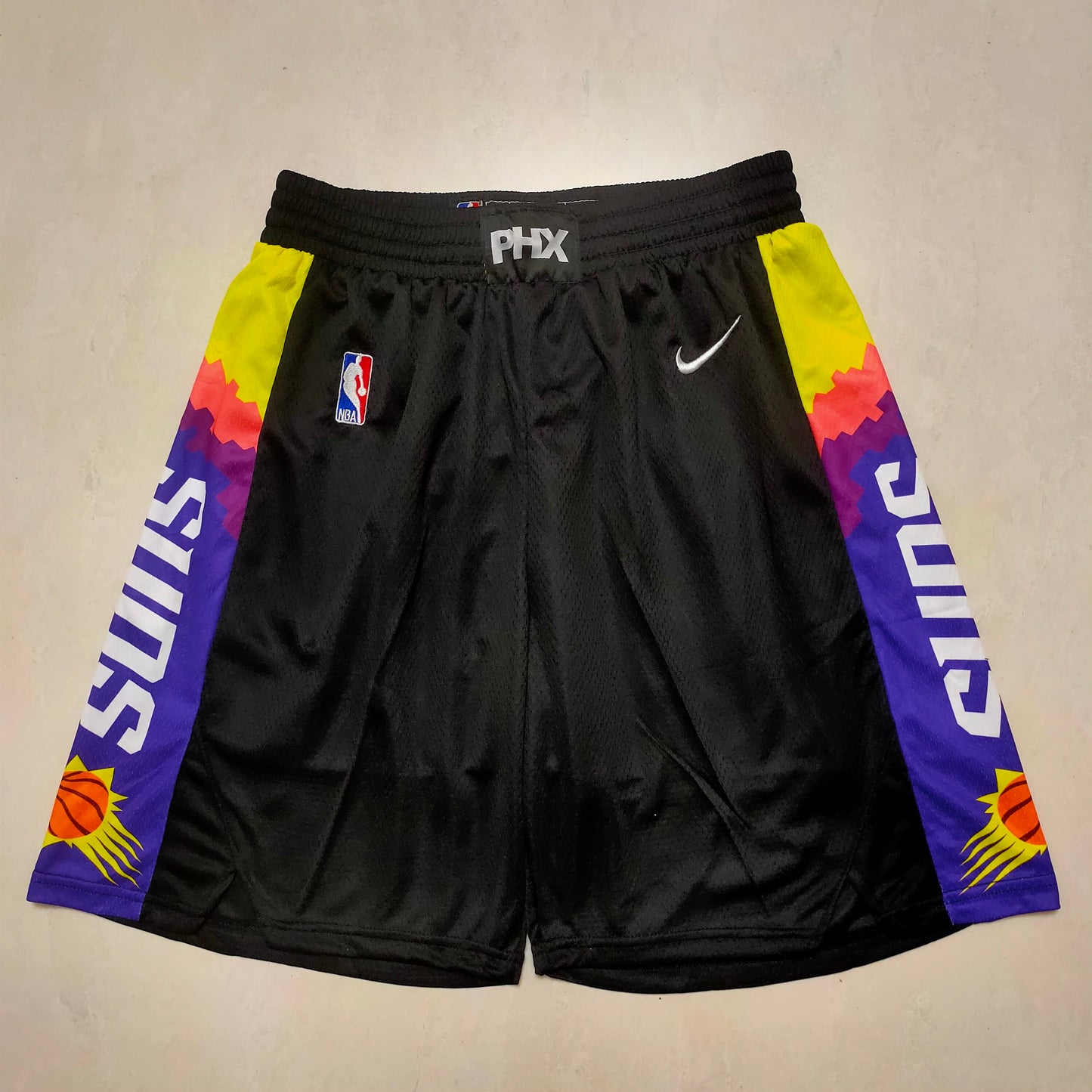 Suns Black City Shorts