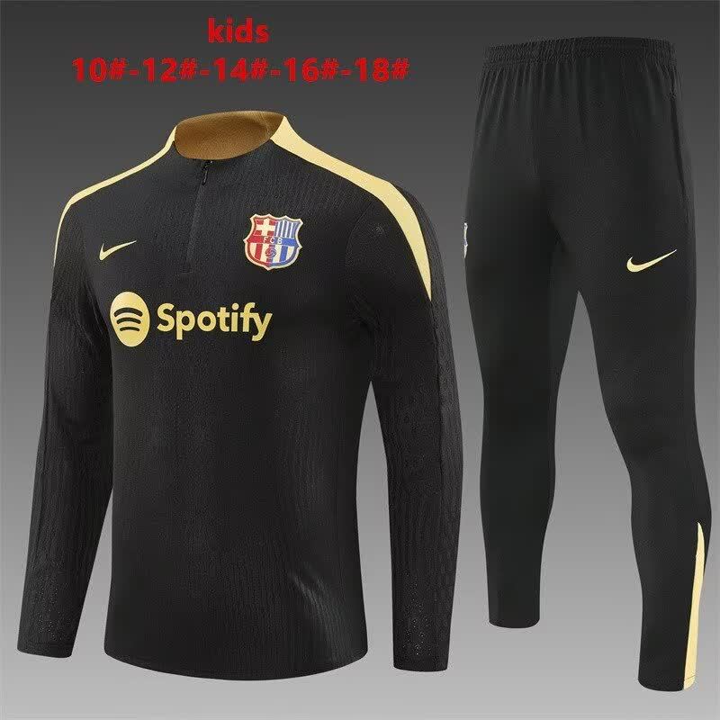 24/25 Kids # Barcelona Black Gold Player Edition Size 10-18