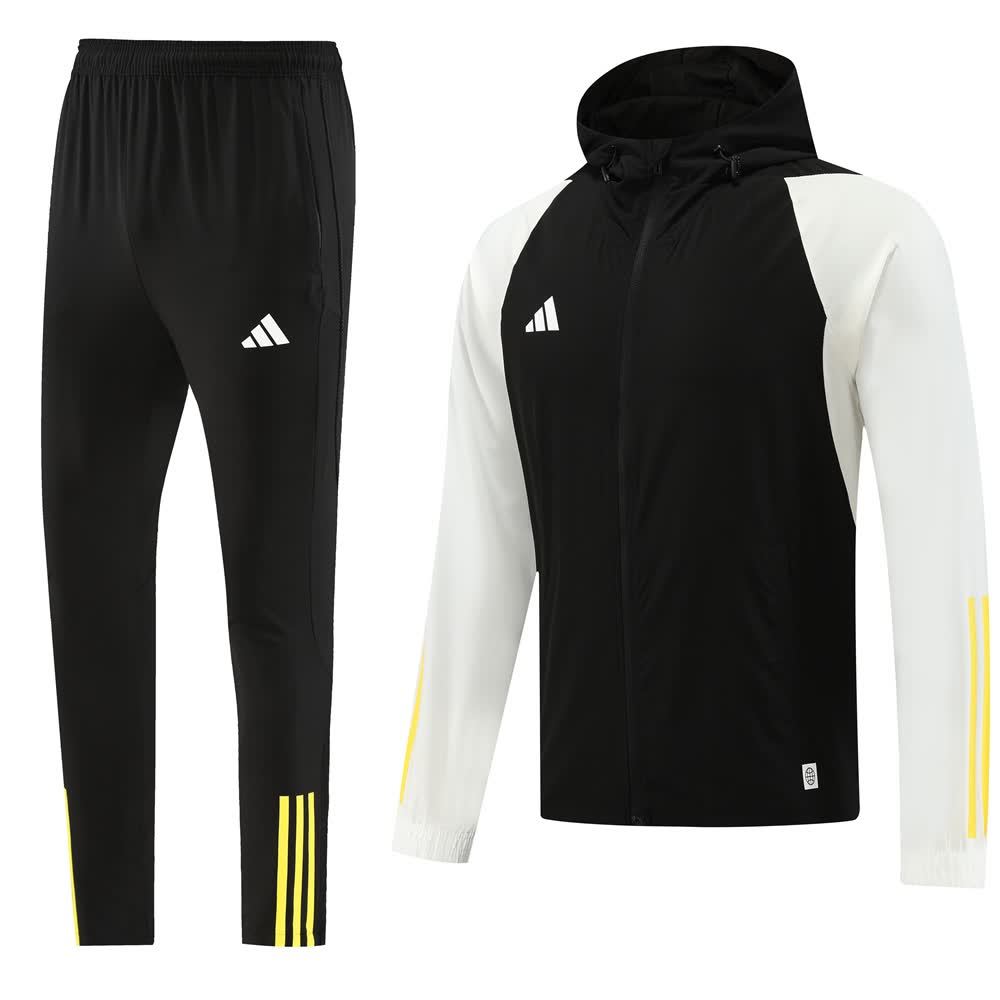 23 Black and White Windbreaker Set