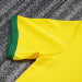 Retro Kids 1970 Brazil home yellow football shirt&amp;Size16-286