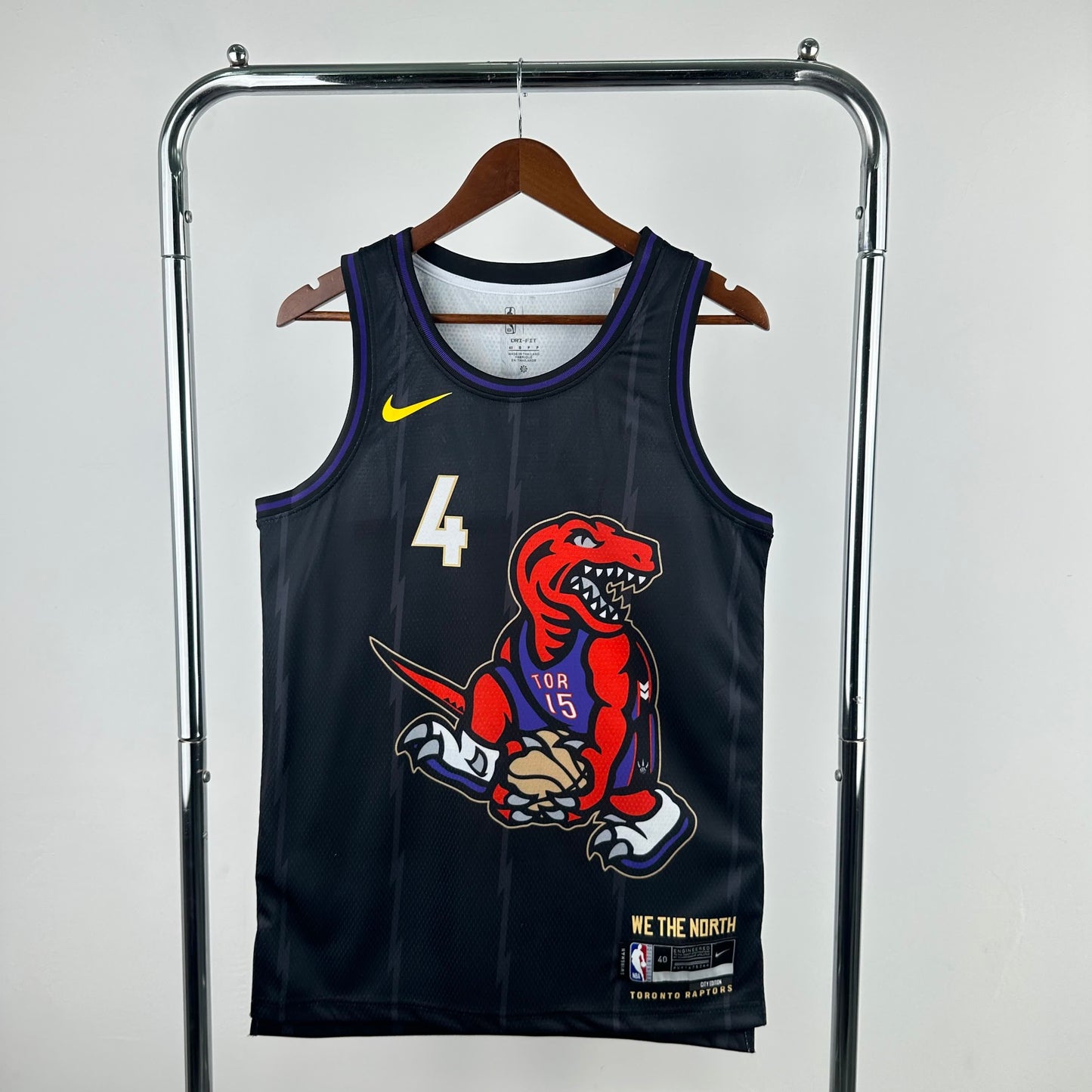 25th season Raptors City Edition 4 # Barnes S-XXL