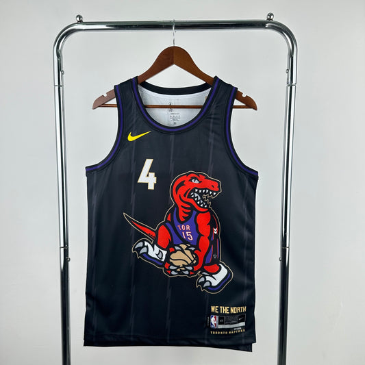 25th season Raptors City Edition 4 # Barnes S-XXL
