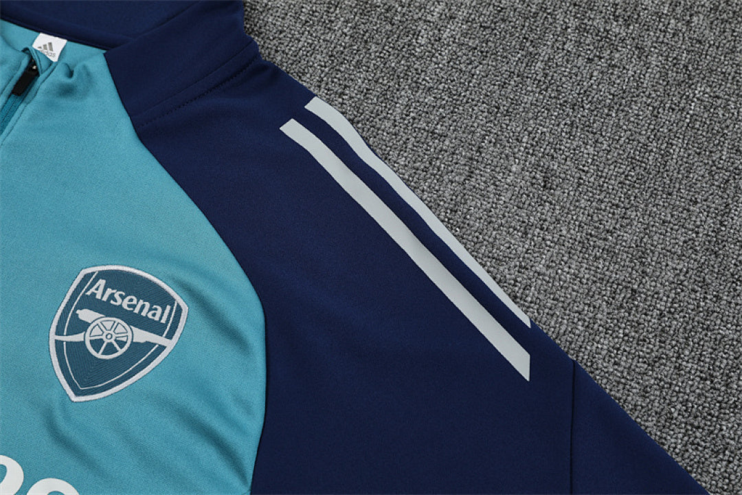 /26 Arsenal Green Half Pull Training Suit (Adults&amp;Kids)8
