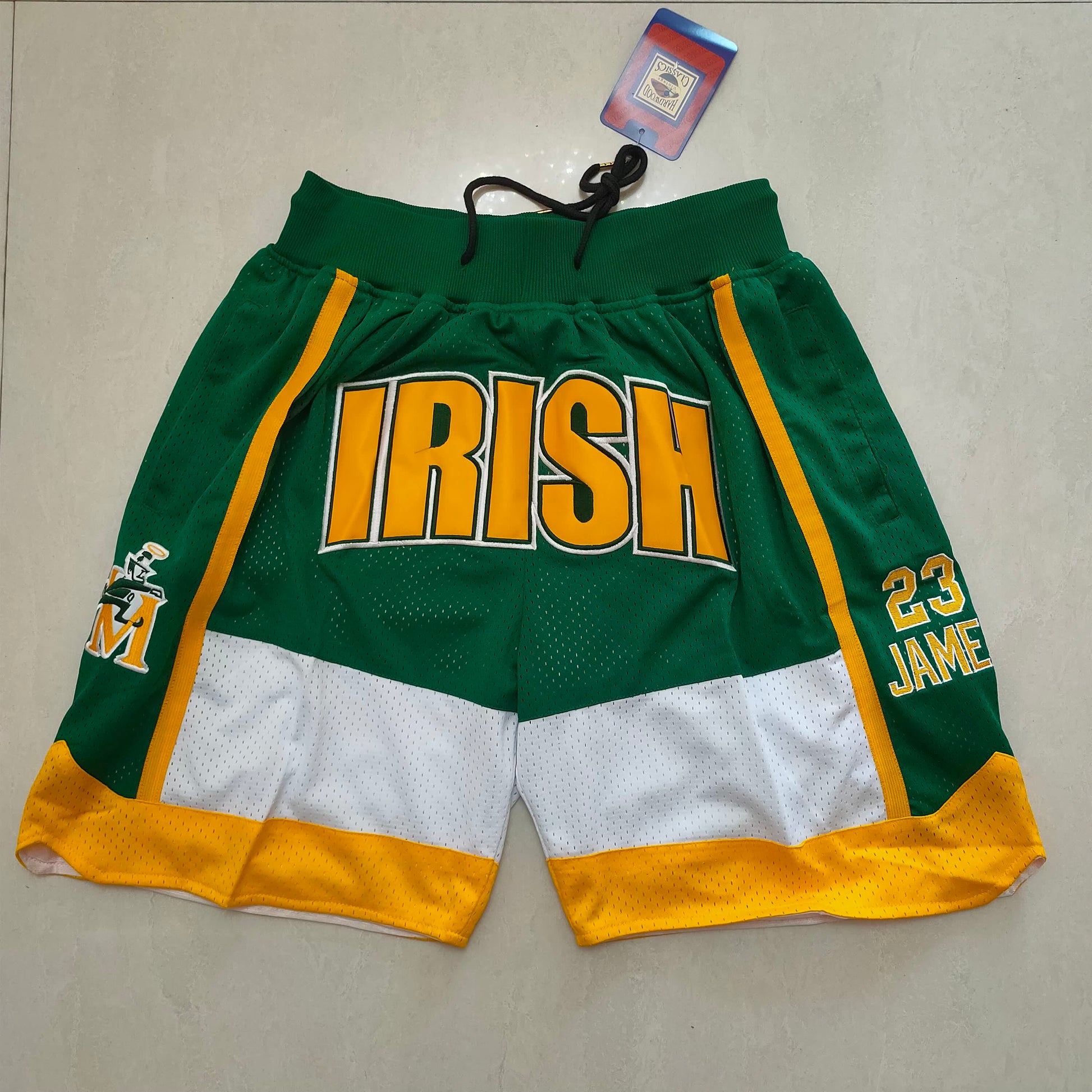 James High School Green Pocket Shorts