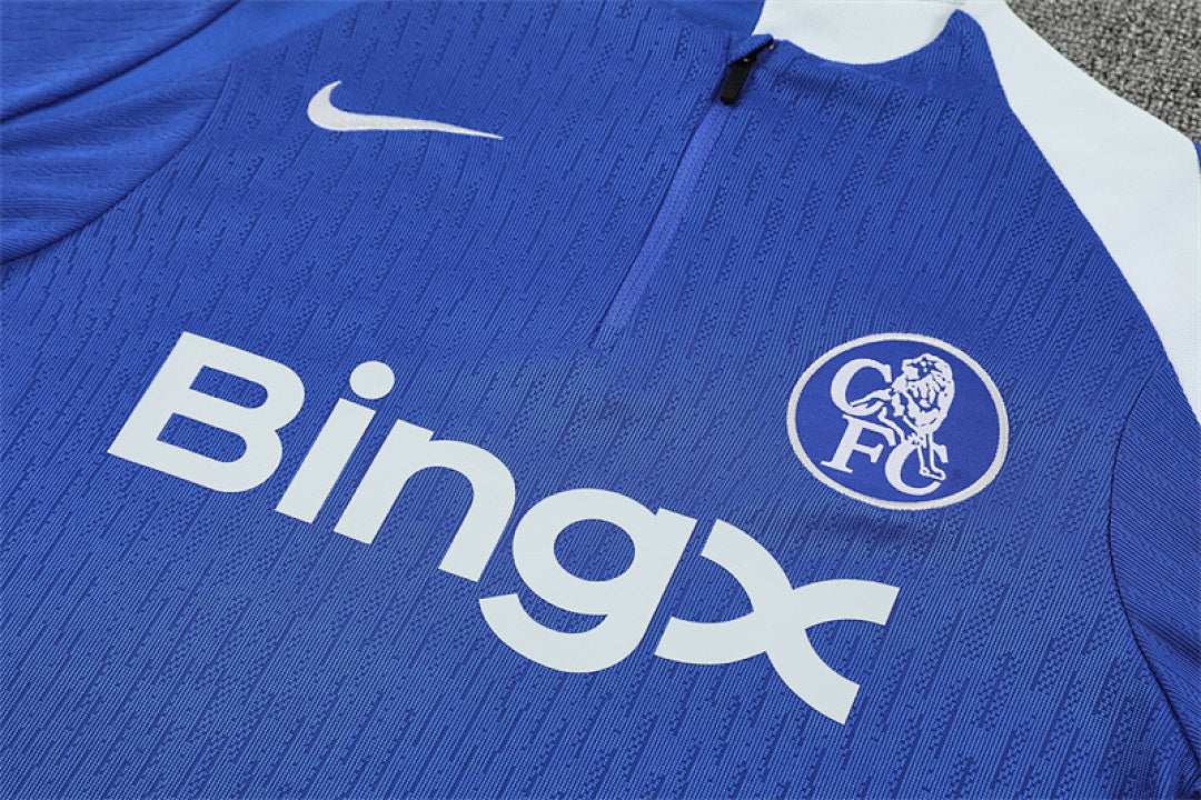 /26 Chelsea Blue Half Pull Training Suit (Adults&amp;Kids)7