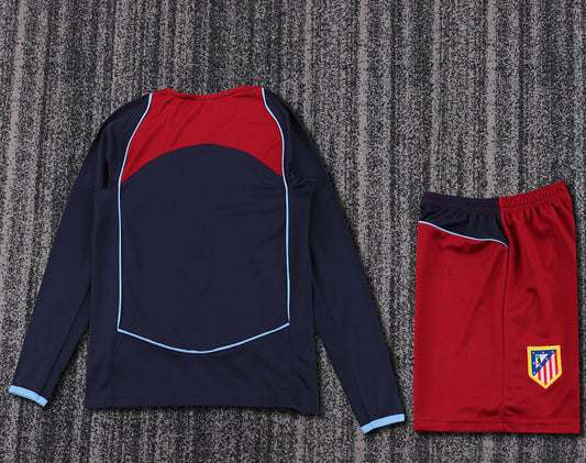 Retro Kids 2004/05 Atletico Madrid away long sleeved&amp;Size16~285