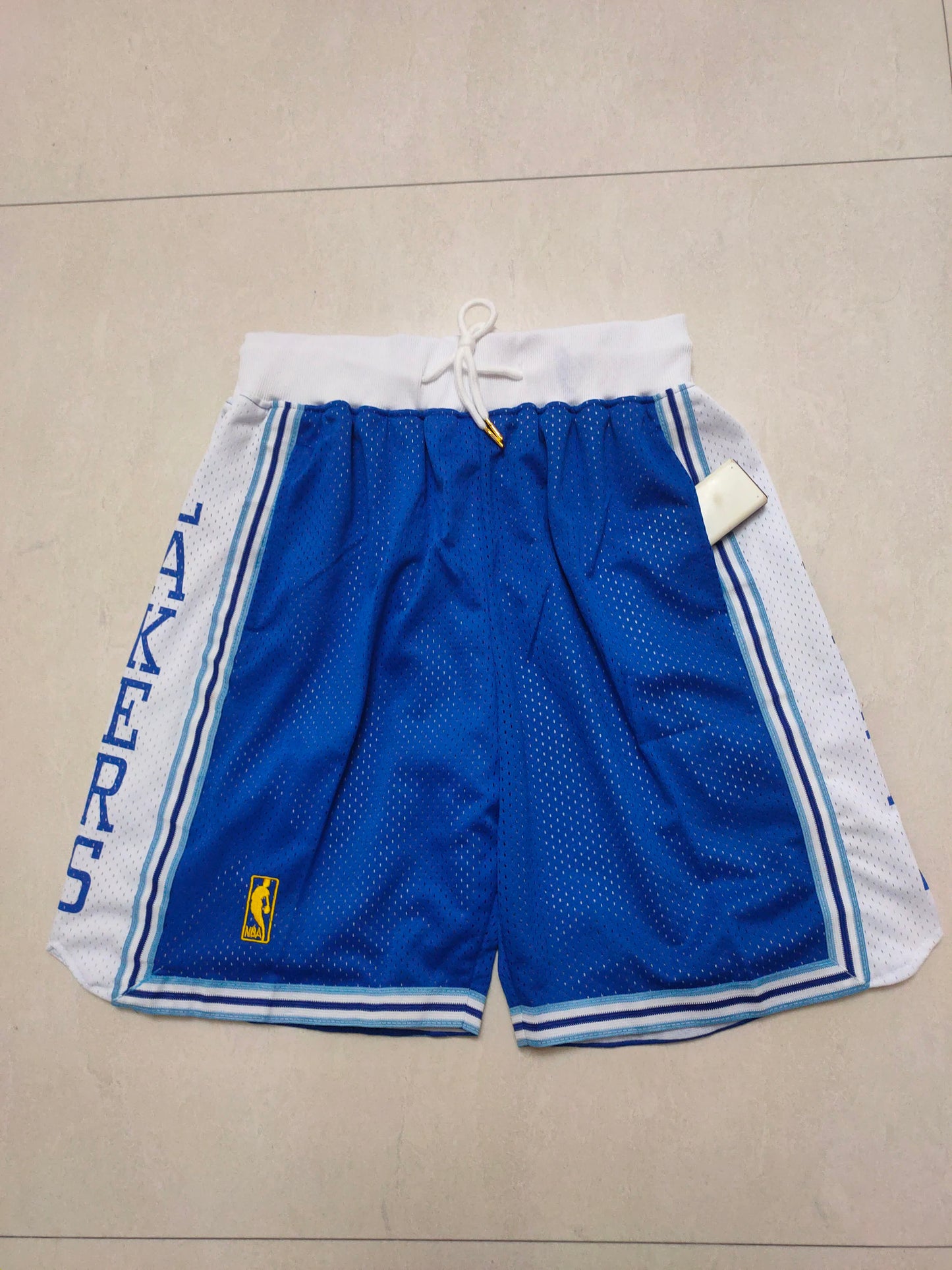 Lakers Blue Vintage Side 2 Pocket Shorts