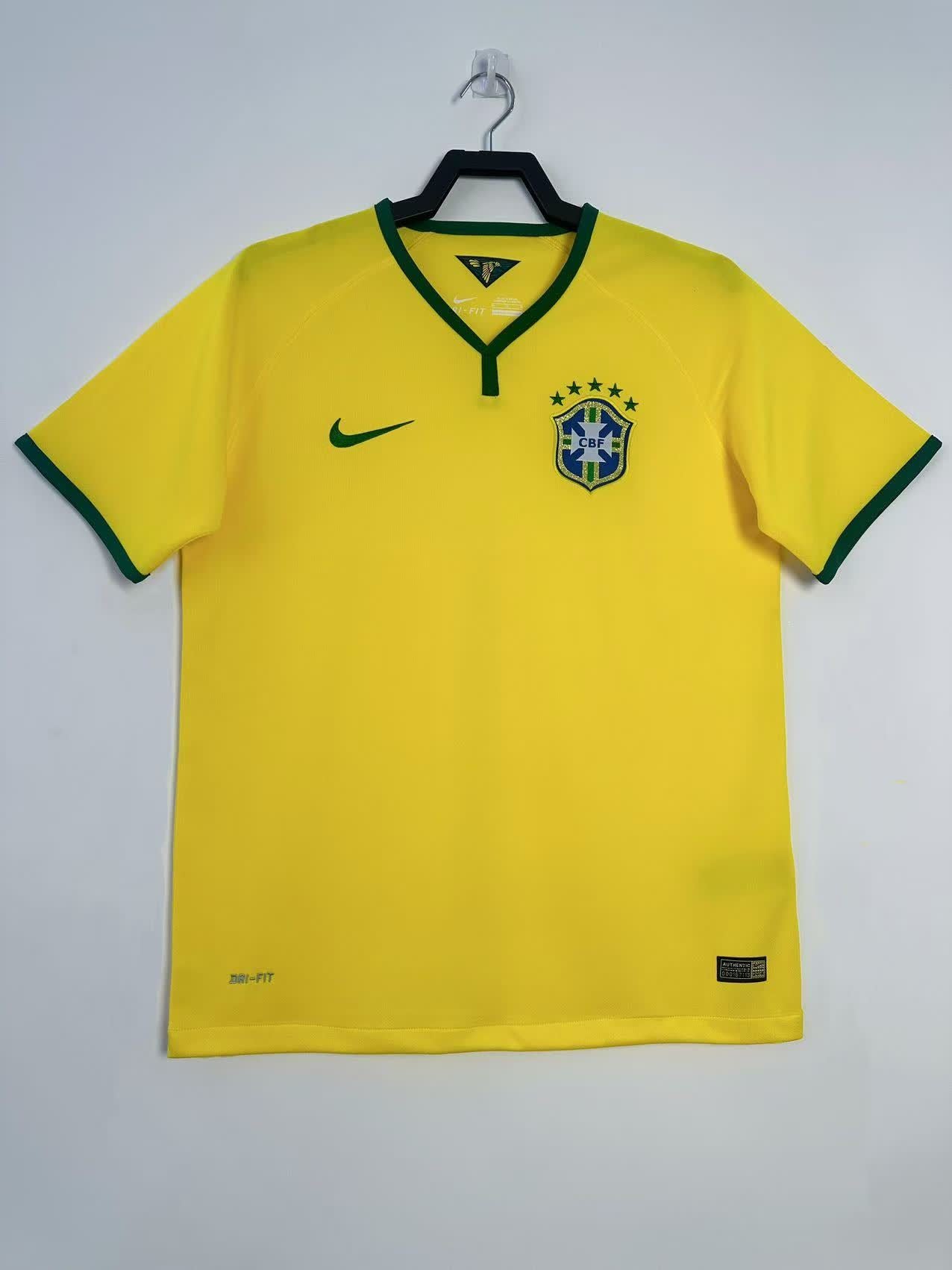 Retro 2014 Brazil home S-XXL