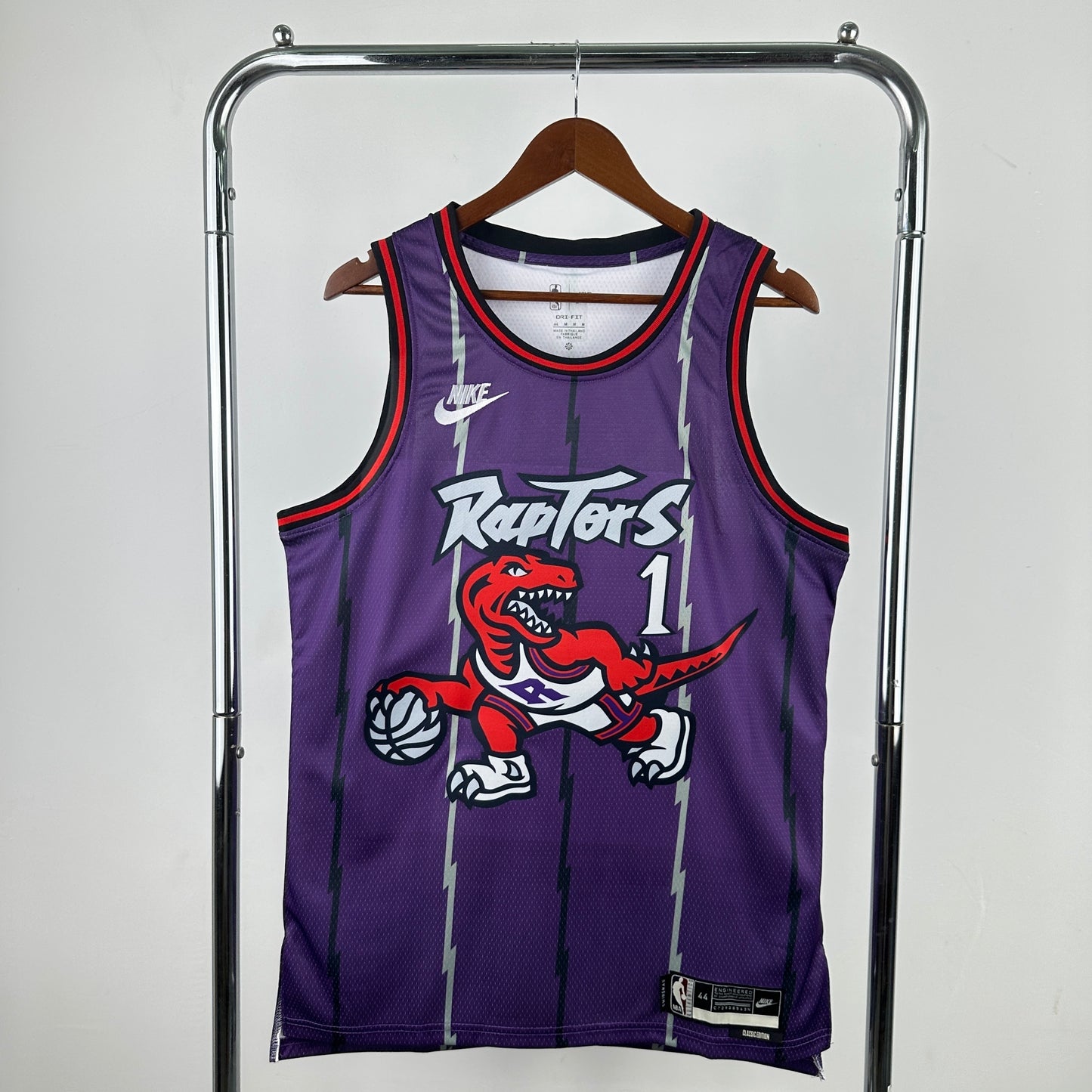 26th season Raptors retro Purple 1#McGrady S-XXL
