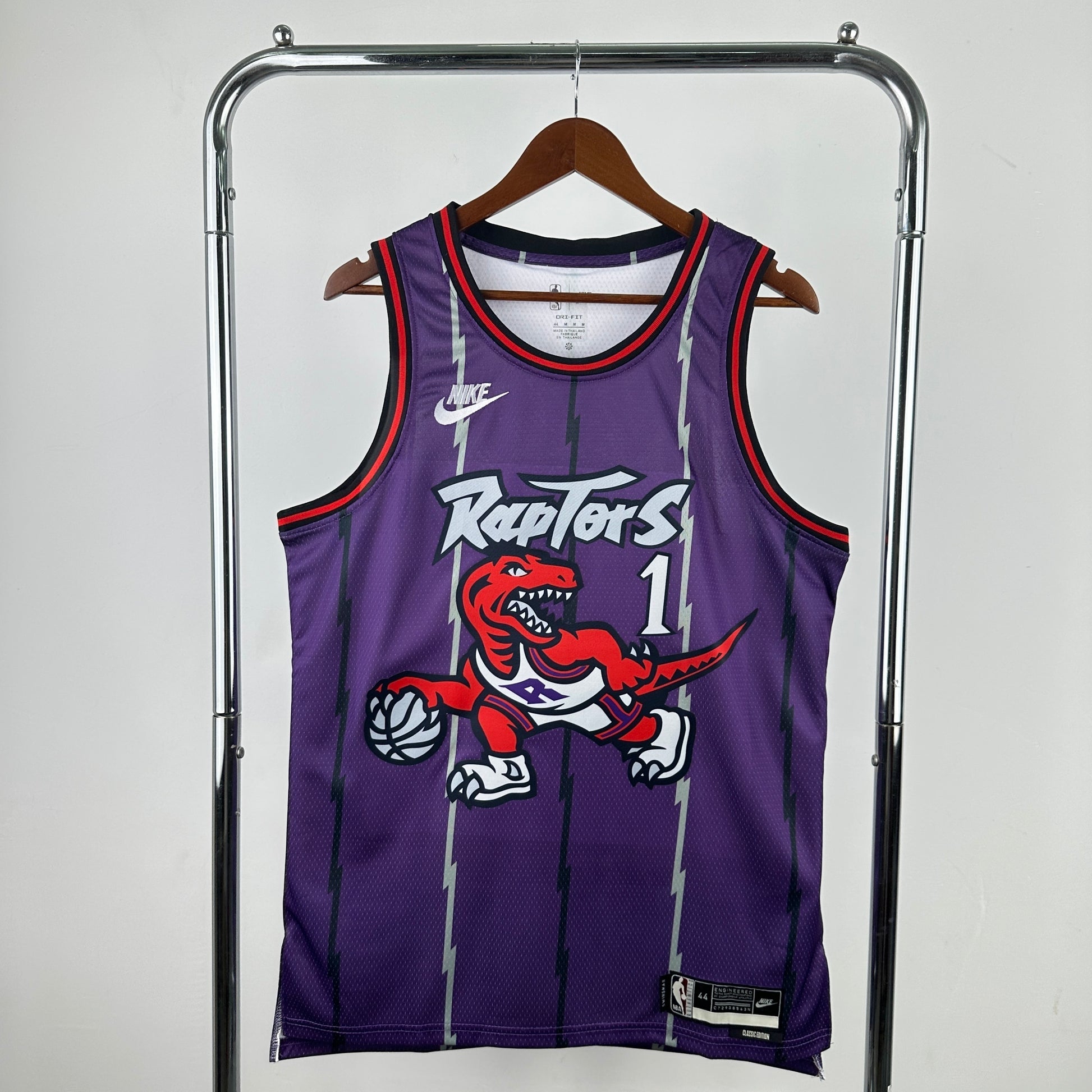 26th season Raptors retro Purple 1#McGrady S-XXL