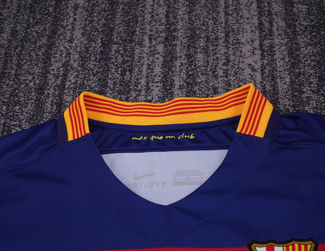 Retro Kids 2015/16 Barcelona Home Football Shirt&amp;Size16-287