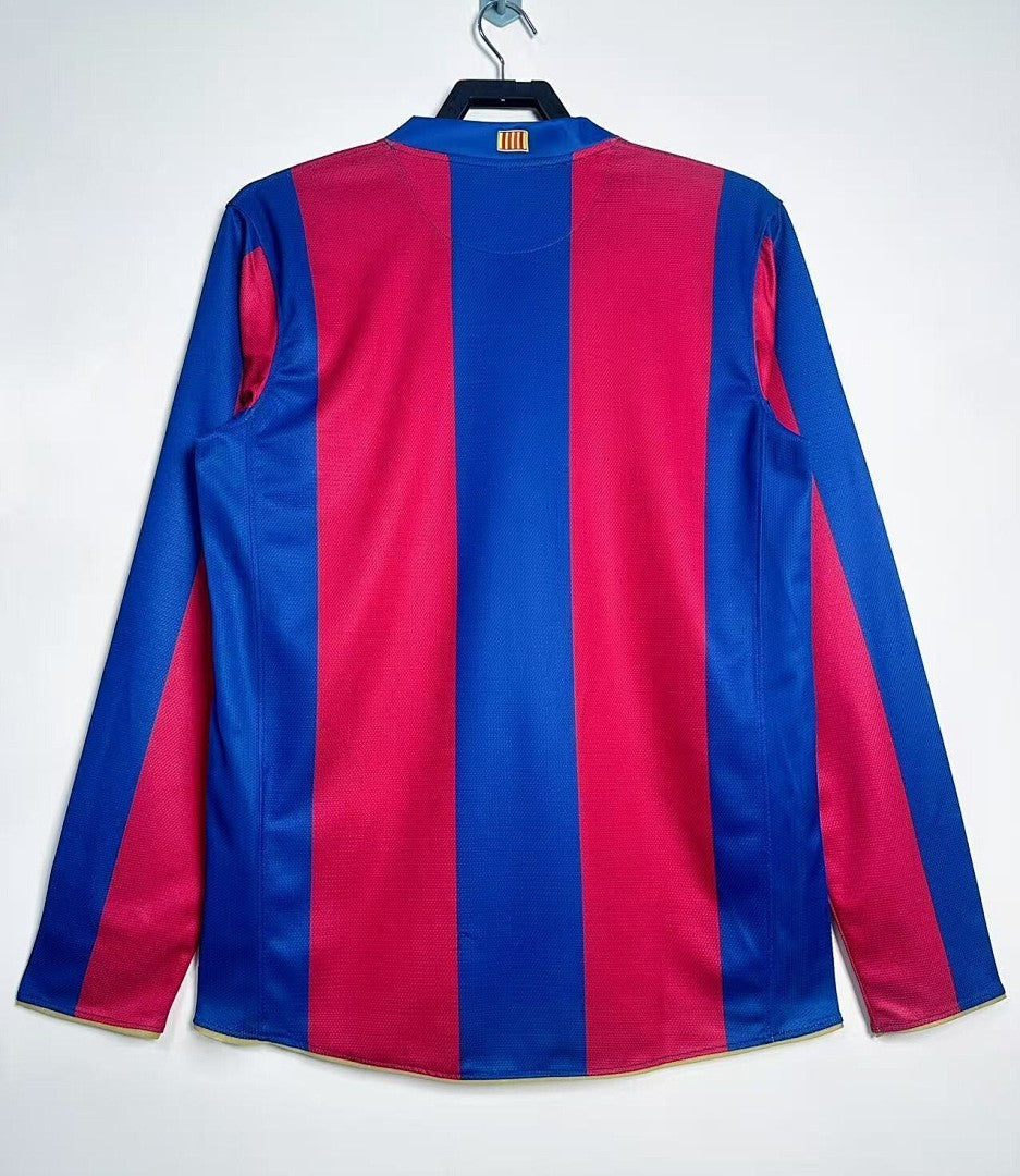 Retro 2007/08 Barcelona home long sleeved Yupoo Soccer Jerseys S-XXL6