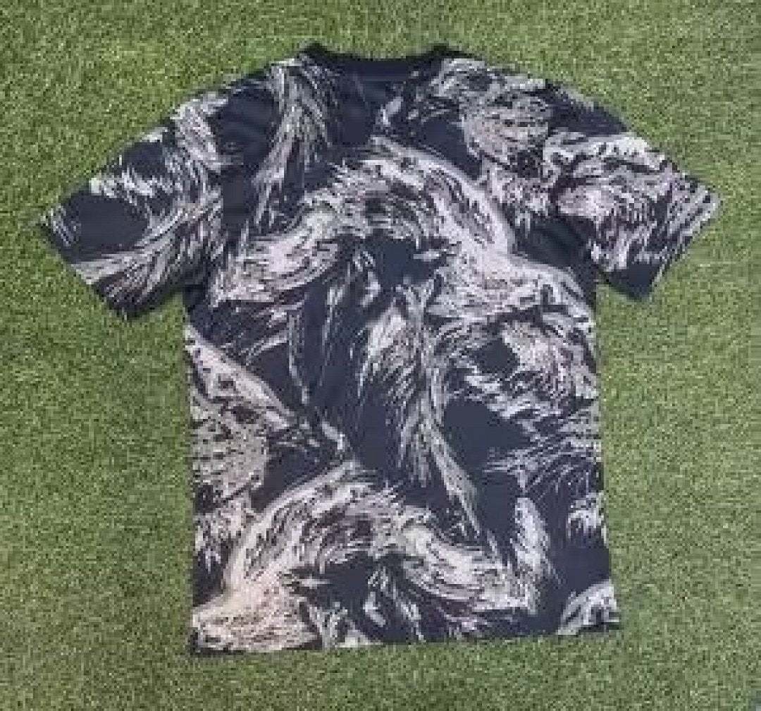 /27 England Grey Black Pre match Training Yupoo Soccer Jerseys S-XXL4