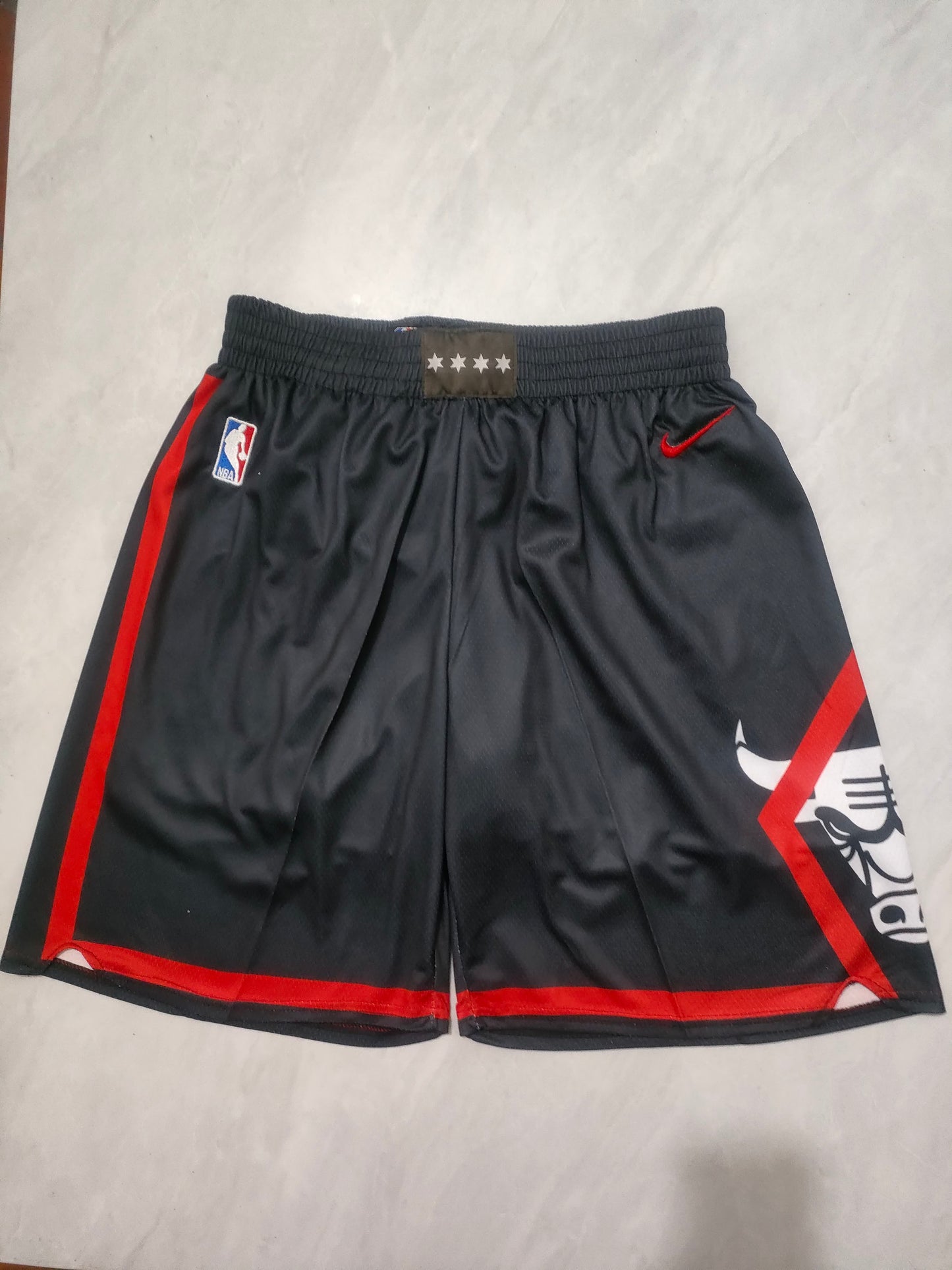 NBA Bulls Black 24 Season City Shorts