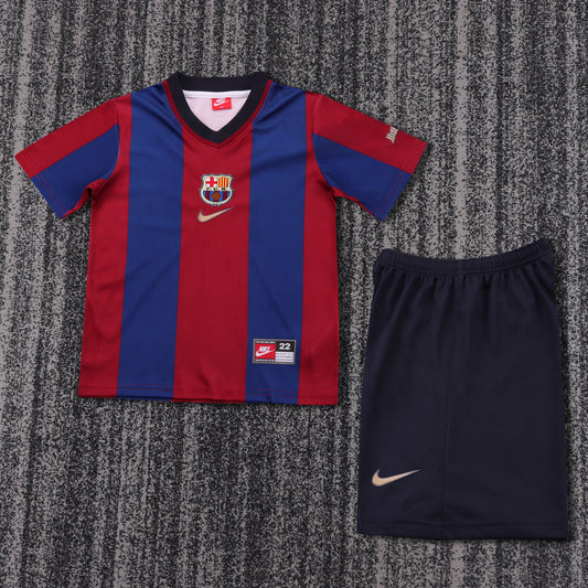 Retro Kids 1998/99 Barcelona home size 16-28