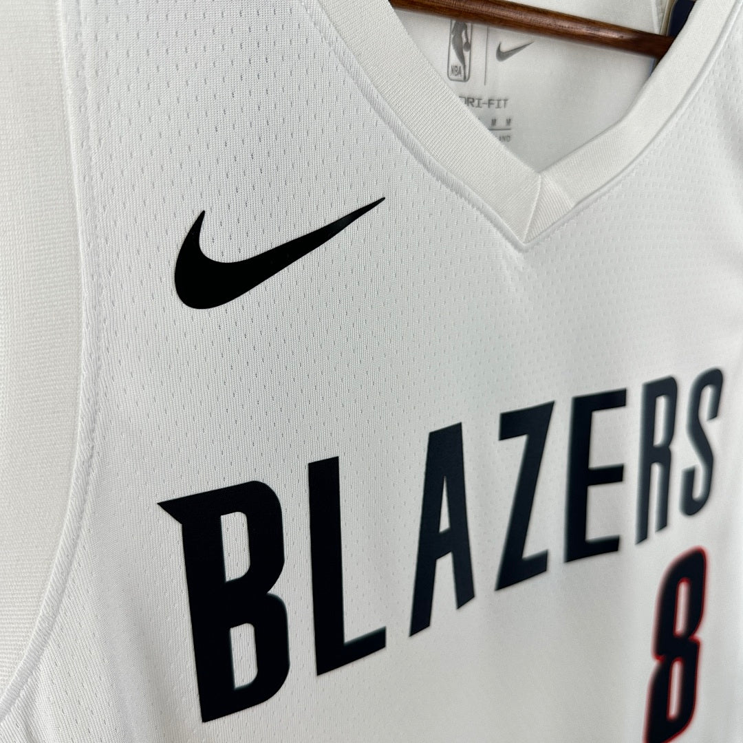 season Portland Trail Blazers home white 8 # Avdija NBA jersey S-XXL5