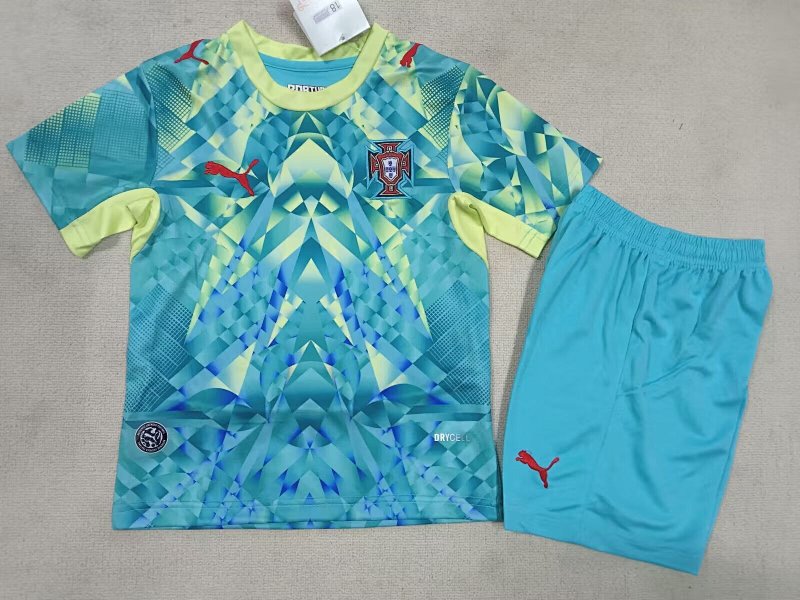 /27 Kids Portugal goalkeeper Yupoo Soccer Jerseys&amp;Size 16-305