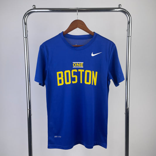 23 Season Celtics Playoffs Blue Training Quick Dried T-shirt Short Sleeve