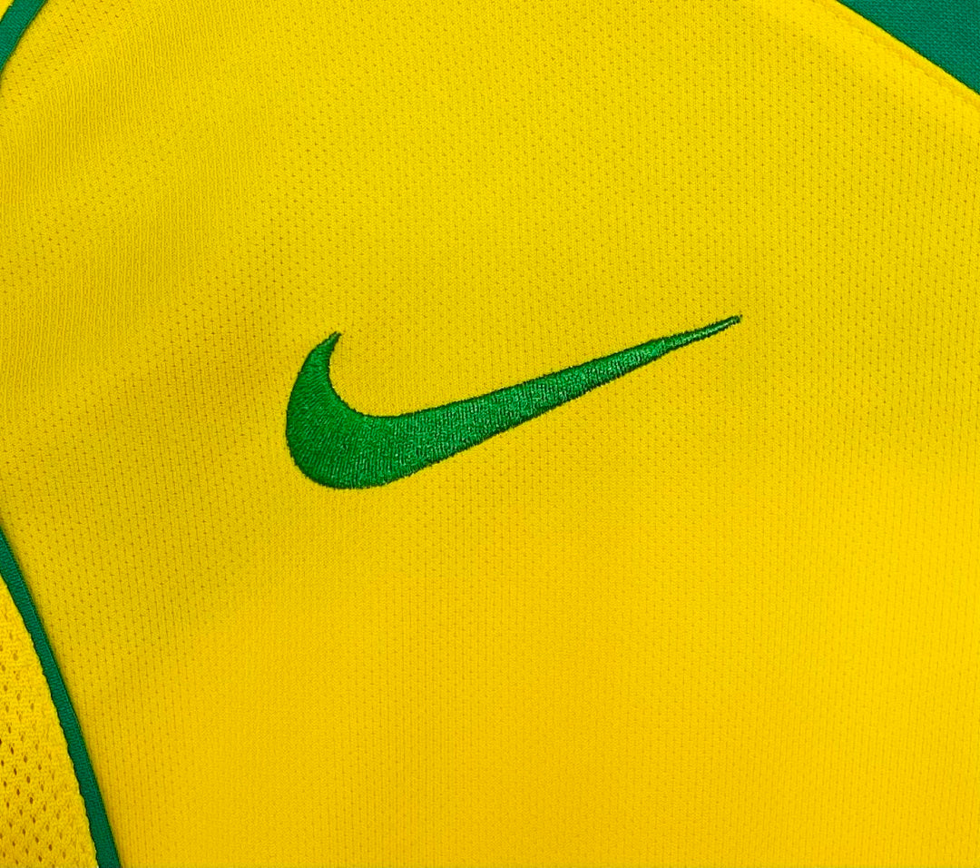 Retro 2004 Brazil home long sleeved Yupoo Soccer Jerseys S-XXL6