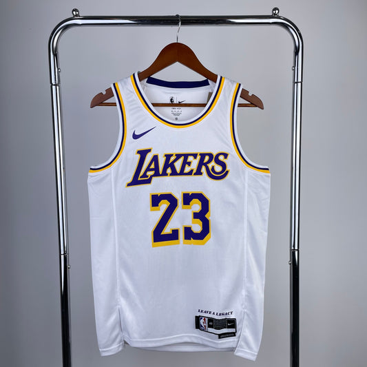 23 Season Lakers Round Neck White 23 # James