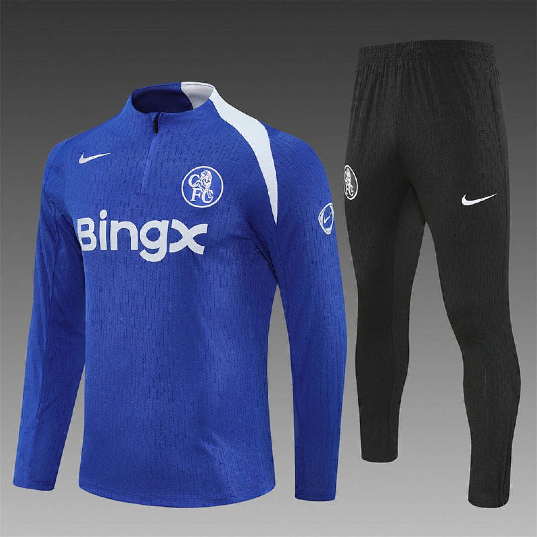 /26 Chelsea Blue Half Pull Training Suit (Adults&amp;Kids)7