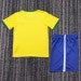 Retro Kids 1970 Brazil home yellow football shirt&amp;Size16-286