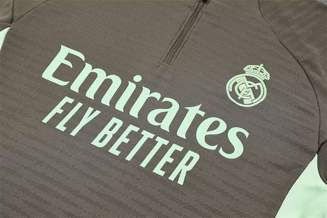 /26 Real Madrid Khaki Half Pull Training Suit S-XXL6