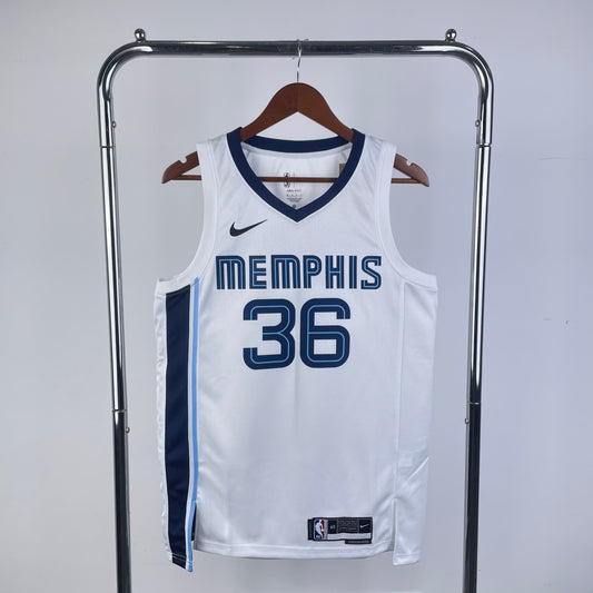 23 Season Grizzlies Home White No.36 Smart
