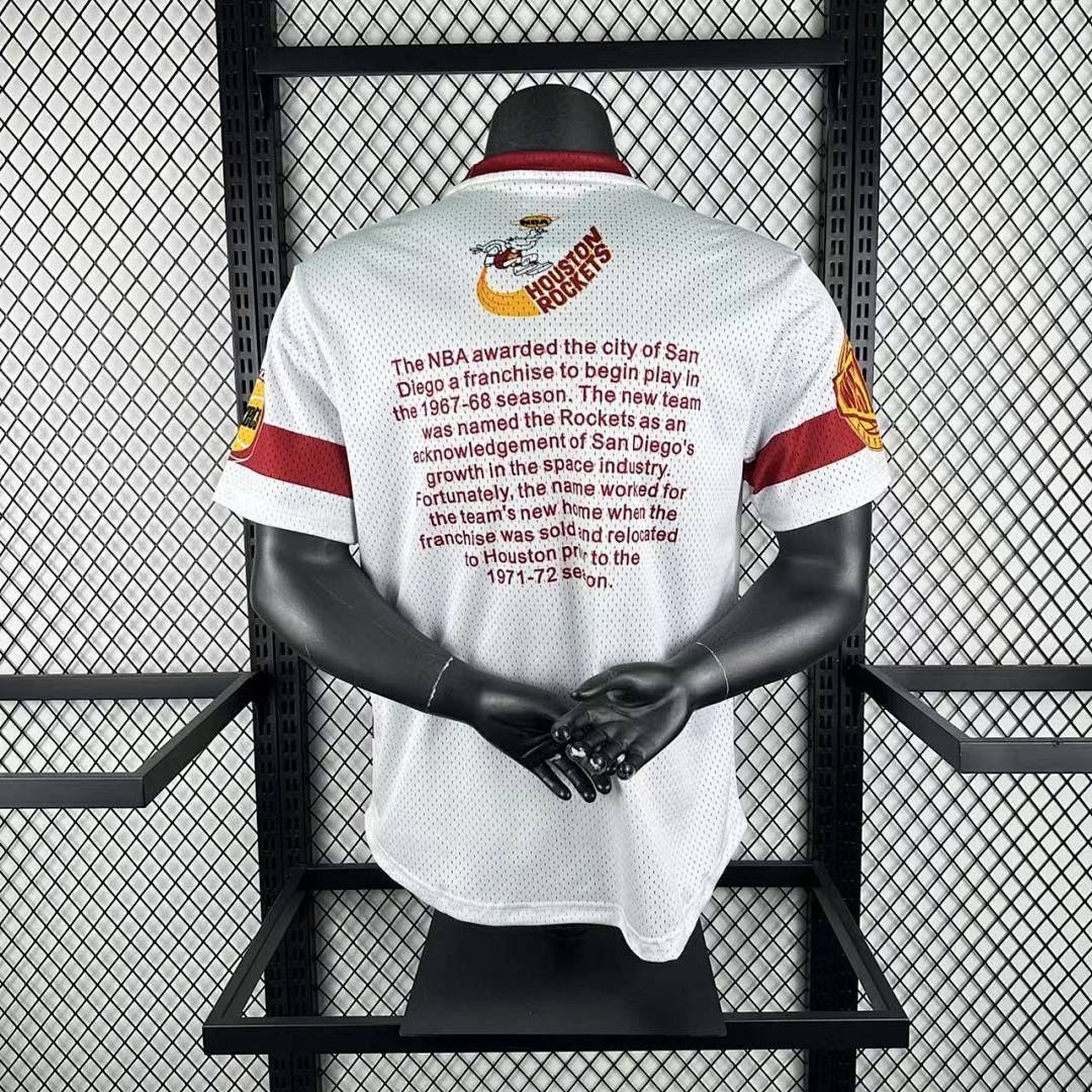 th Houston Rockets MN Retro Short sleeved T-shirt S-XXL7