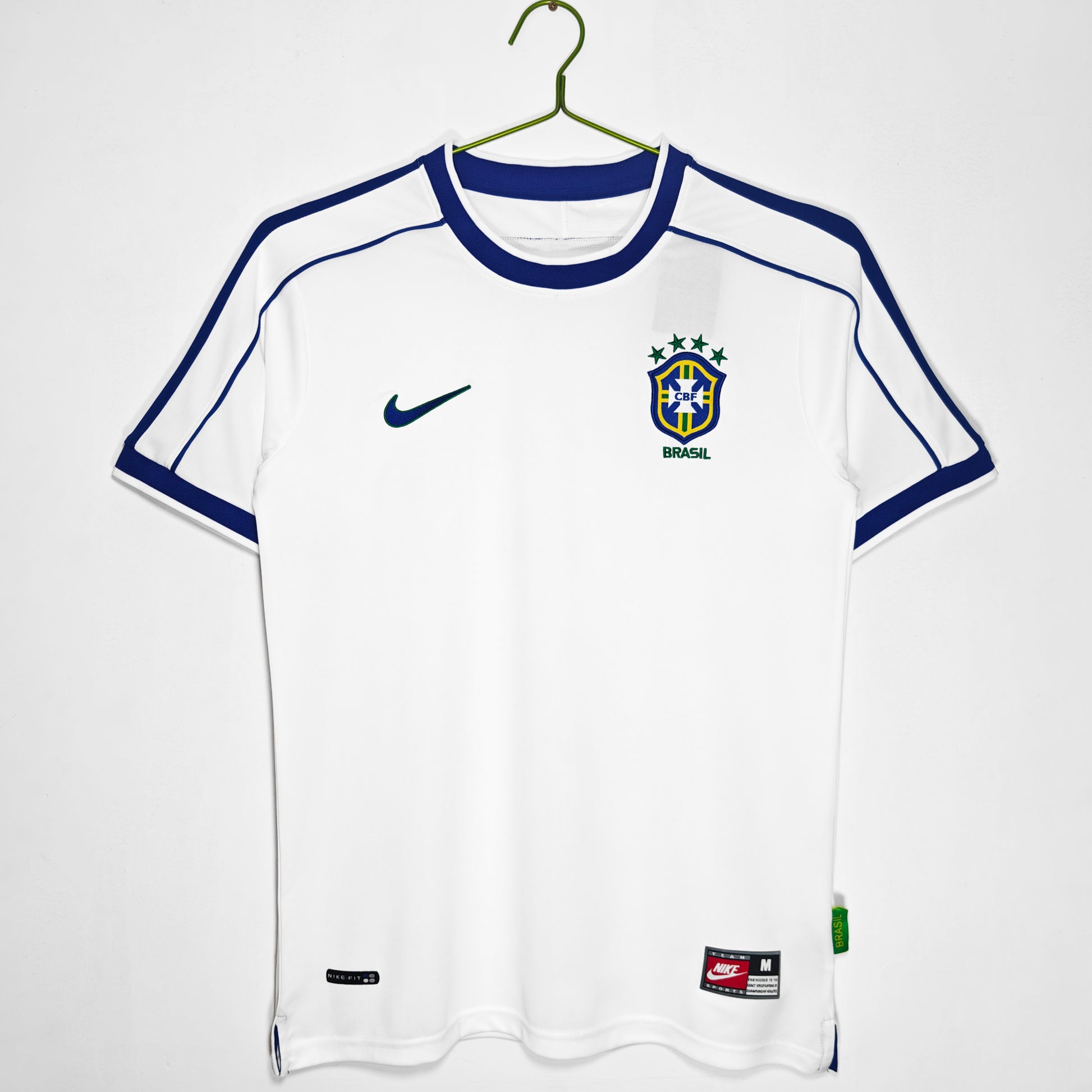 1998 Brazil Second away white Retro Jersey S-XXL