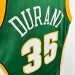 MN retro hot press jersey SW: Supersonics 07/08 season green 35 # Durant S-XXL7