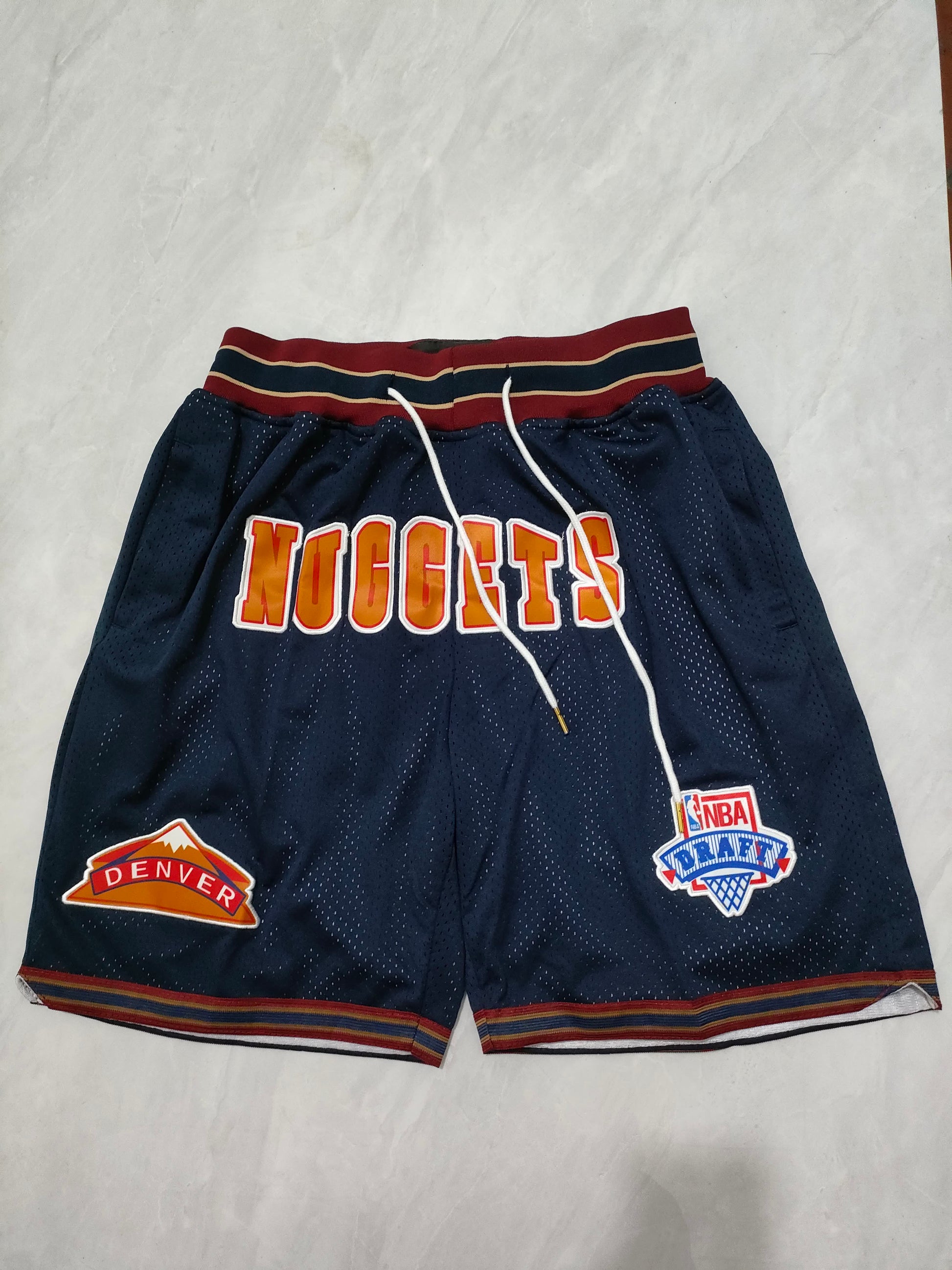NBA Nuggets Black Pocket Shorts S-XXL