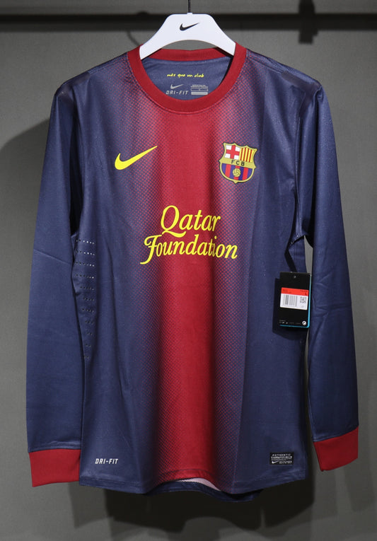 Retro 2012/13 Barcelona Home Long Sleeve Player Edition S-3XL