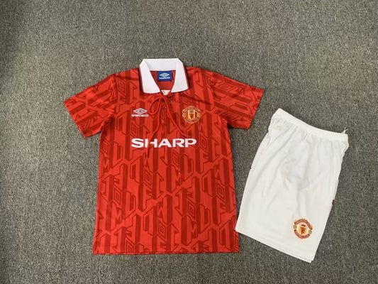 Retro Kids 92/94 Manchester United home size: 16-28