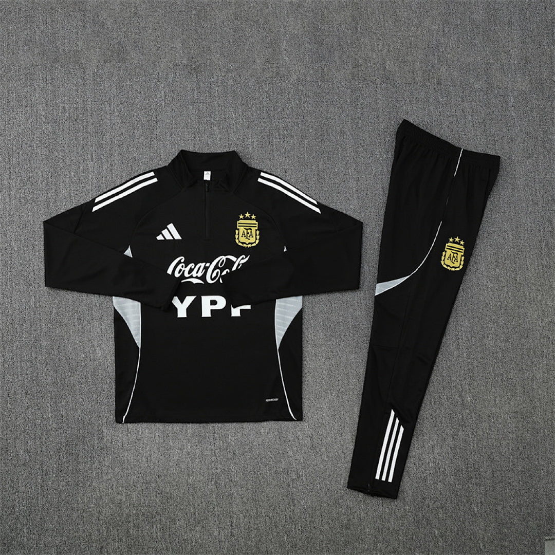 /26 Argentina Black Half Pull Training Suit (Adults&amp;Kids)7