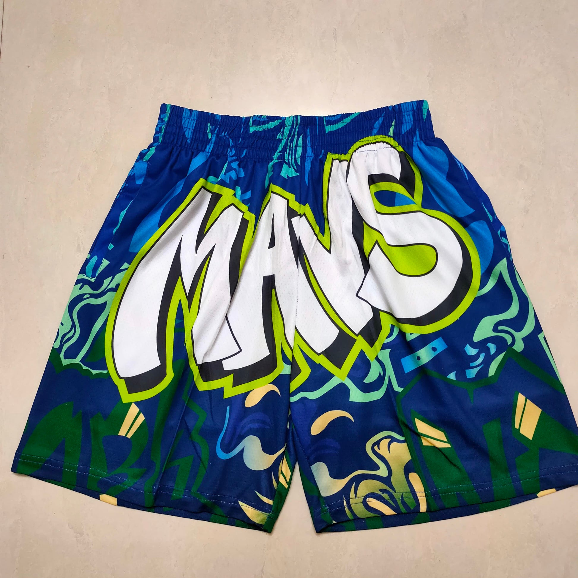 Mavericks Mitchell&mness Green Pocket Shorts